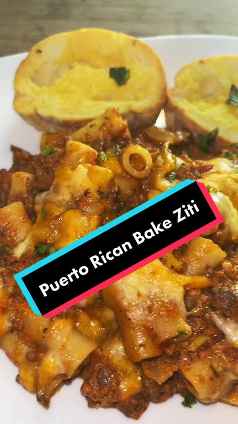 Puerto Rican Pasta Recipes, Puerto Rican Baked Ziti, Puerto Rican Brunch Ideas, Puerto Rican Meatballs, Pastelitos Puerto Rican, Porta Rican Recipes, Puerto Rican Cookout Food, Puerto Rican Rice And Beans Authentic, Easy Puerto Rican Recipes Simple