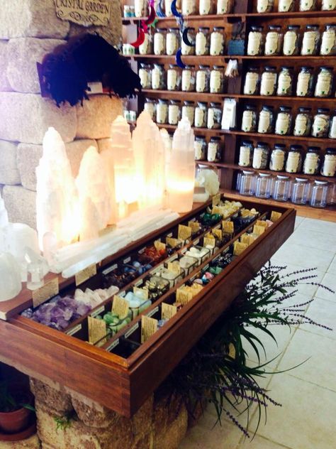 #crystals #sundayfunday #crystalsorlando #crystalgarden #gypsyherbshop #gypsyapothecaryherbshoppe #gypsyapothecary #metaphysical #metaphysicalshop Crystal Shop Interior, Relaxation Ideas, Witch Store, Apothecary Decor, Herbal Store, Herb Shop, Metaphysical Store, Crystals Store, Witch Shop