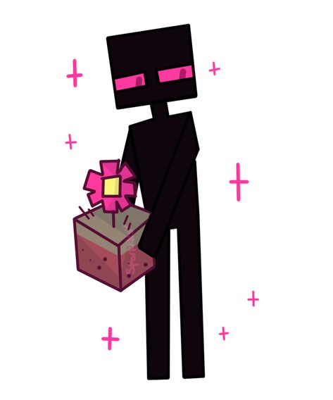 Minecraft Sniffer Art, Creeper And Enderman Fanart, Allay Art Minecraft, Minecraft Fanart Mob, Creeper Art Minecraft, Minecraft Drawing Ideas, Minecraft Mobs Fanart, Minecraft Enderman Fanart, Cute Enderman