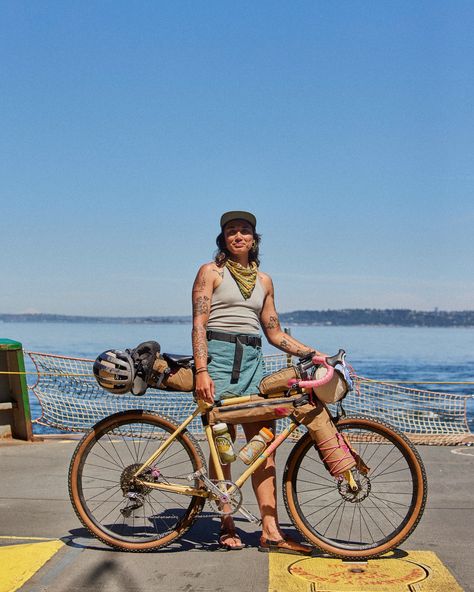 Pack your gears tight, we'll explore the world one pedal at a time. 🚲🧳  Rate her bikepacking build from 1-10! 👇🏻  📸 @_alyssagonzales  #RideRelentless #bikepacking #bicycletouring #worldbicycling #worldbybike #bikewander #gravel #bikepackinglife Bike Packing Adventure, Bikepacking Gear, Bike Fit, Cycling Inspiration, Bike Packing, I Want To Ride My Bicycle, Bike Trips, Running Late, Bike Style