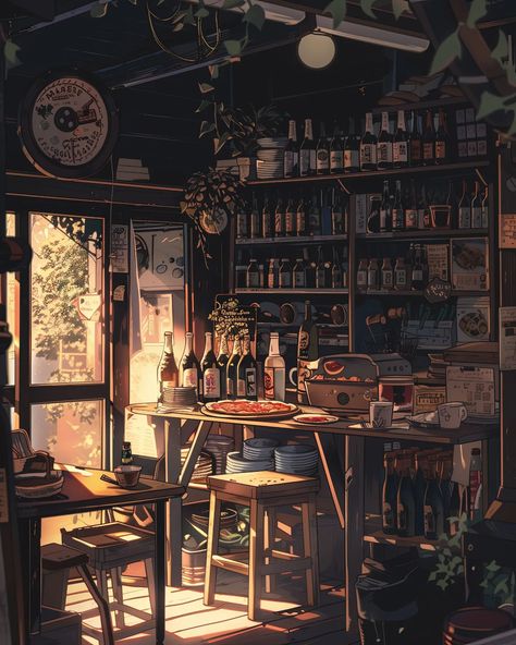 pizza and beer workshop 🍕🍺 ⠀⠀⠀⠀⠀⠀⠀⠀⠀ 🔗 #chillvibes 🔗 #studioghibli 🔗 #warmtones 🔗 #cozy 🔗 #goodmood 🔗 #lofi 🔗 #pizzalover Cozy Workshop, Pizza And Beer, Pizza Lovers, Writing Ideas, Cozy Room, Good Mood, My Dream Home, Room Interior, Studio Ghibli