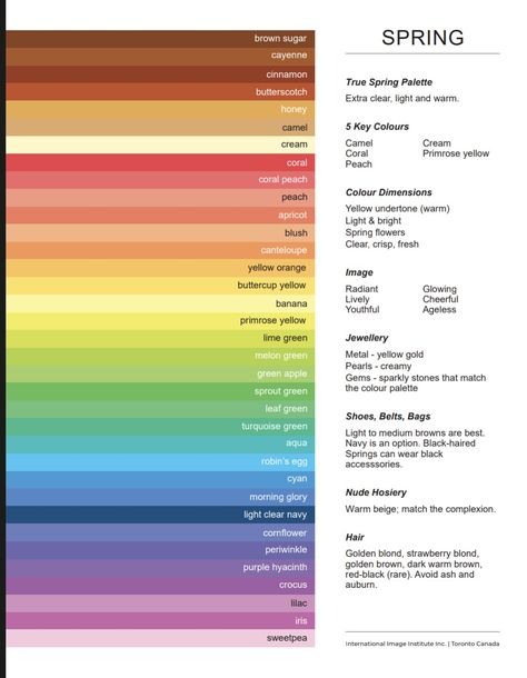 My color season True Spring Color Analysis, True Spring Outfits, Clear Spring Palette, Hoc Summer, True Spring Palette, Warm Spring Palette, True Spring Color Palette, Warm Spring Color Palette, Light Spring Color Palette