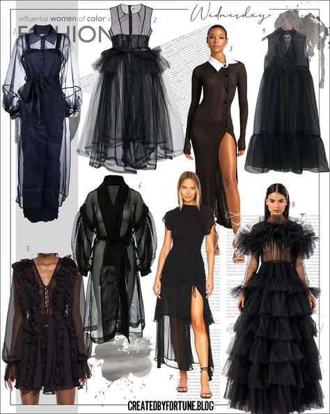 How to Dress Like Wednesday Addams? Wednesday Dress Outfit, Wednesday Addams Outfit, New England Fashion, Nevermore Academy, Tulle Midi Dress, Special Occasion Outfits, Trending Sunglasses, Wednesday Addams, Alternative Outfits