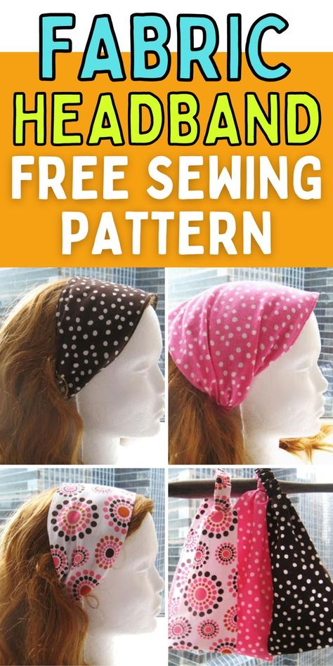 Elastic Bandana Headband Diy, Boho Head Wrap Diy, Diy Boho Headband Head Wraps, How To Make Headwraps, Diy Scarf Headband, Headbands To Sew, How To Make A Headband Out Of Fabric, Diy Headwraps For Women, Bandana Headband Diy