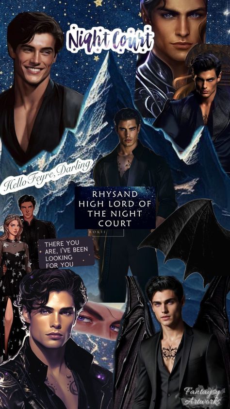 Acotar Night Court Aesthetic, The Night Court Aesthetic, Acomaf Aesthetic, Night Court Aesthetic, Acotar Night Court, Court Aesthetic, Book Guys, The Night Court, Court Of Mist And Fury