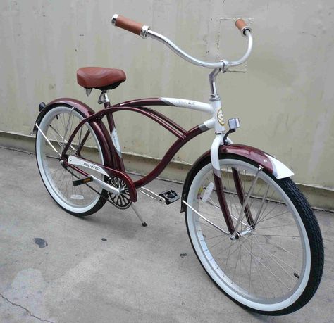 26 Alloy Beach Cruiser Bicycle Bike Micarg Men Brown w 3 Piece Crank Bike Outfit, Modern Bicycle, Beach Cruiser Bicycle, Cruiser Bikes, Beach Cruisers, Beach Cruiser Bike, Beach Cruiser Bikes, Velo Vintage, Bicycle Mountain Bike