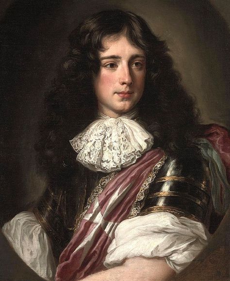 Portrait of Philippe, Duke of Vendôme (1655-1727), Grand Prior of the Knights of Malta in France, bust-length, in a feigned oval, unknown date, around 1680s // by Jacob Ferdinand Voet (1639–1689) | da mike catalonian 17th Century Portraits, 17th Century Fashion, French Royalty, Old Portraits, 17th Century Art, Baroque Art, Oil Portrait, Male Portrait, Historical Costume