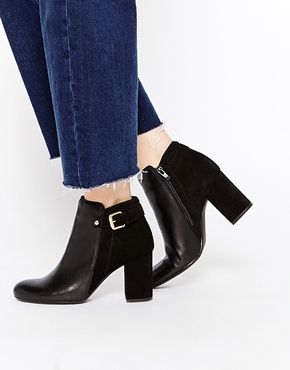 Oasis Block Heel Ankle Boots Faux Suede Boots, Block Heel Ankle Boots, Black Ankle Booties, Heel Ankle Boots, Cute Boots, High Heel Boots Ankle, Women Boots, Ladies Shoes, Boots Ankle