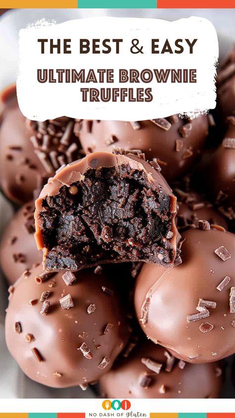 Indulge in Ultimate Easy Brownie Truffles, a mix of fudgy brownies & creamy cheese dipped in rich chocolate. Perfect for any event or a cozy night in, these truffles are quick to make & irresistibly delicious. They’re the talk of any gathering, offering a bite-sized celebration of chocolate. Want to wow your guests or treat yourself? Follow this easy recipe & create mouthwatering truffles that everyone will love. Don’t forget to pin this recipe for your next chocolate craving! Chocolate Bomb Dessert, Chocolate Dipped Brownie Bites, Truffle Ball Recipes, Nutella Truffles 3 Ingredients, Brownie Balls Recipe, Cookie Truffles No Bake, 3 Ingredient Truffles, Small Treats For Gifts, Chocolate Bites Recipe