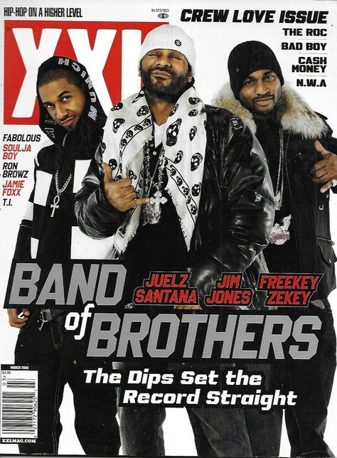 XXL Magazine Jim Jones Juelz Santana Freekey Zekey The Roc Bad Boy Cash Money Jim Jones Rapper, Juelz Santana, Jim Jones, Hip Hop Classics, Black Magazine, Rapper Quotes, Magazine Pictures, Soulja Boy, Real Hip Hop