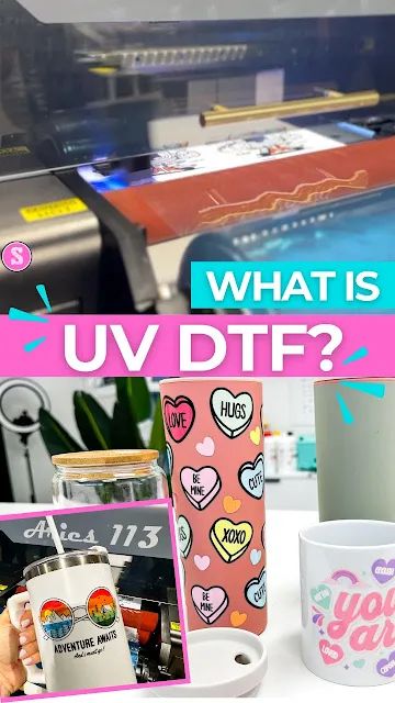 What is UV DTF Printing? Everything to Know How To Make Uv Dtf Cup Wraps, How To Make Dtf Transfers, Uv Dtf Sticker, Uv Dtf Ideas, Stickers For Tumbler, Silhouette School Blog, Swag Bags, Htv Projects, Printable Htv