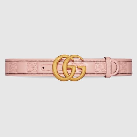 Shop the GG Marmont Matelassé wide belt in pink at GUCCI.COM. Enjoy Free Shipping and Complimentary Gift Wrapping. Pink Gucci Belt, Gucci Gg Marmont Matelasse, Womens Designer Belts, Wide Belts For Women, Women's Belts, Gucci Tote, Pink Accessories, Gucci Gg Marmont, Designer Belts