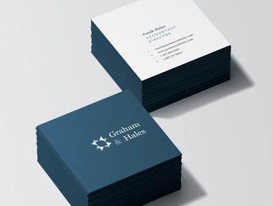 Stationary Branding, Square Business Cards, Create Brand, Business Checklist, Finance Logo, Stationary Cards, Square Business Card, Square Card, Visiting Cards