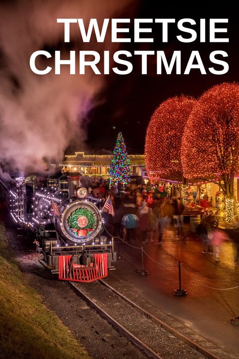 North Carolina Bucket List, Wild West Town, Blowing Rock North Carolina, Polar Express Train Ride, Best Christmas Light Displays, Christmas Towns, Eastern Tennessee, Blowing Rock Nc, Wild West Theme