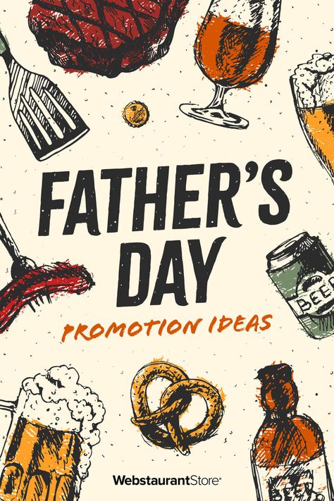 Beer, pretzels, steak, and a spatula with text "father's day promotion ideas" Restaurant Ideas, Family Day, Above And Beyond, Food Menu, Meal Ideas, Around The Corner, The Holiday, Fathers Day, Father's Day