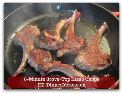 How To Cook Lamb Chops On The Stove, Lamp Chops Recipe, Easy Lamb Chop Recipes, Lamb Chop Recipe, Easy Lamb Chops, Stove Top Steak, Lamp Chops, Cooking Lamb Chops, Lamb Steaks