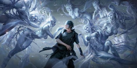 Lucy Rakavka Ffxv Fanart, Shiva Final Fantasy, Ffxv Noctis, Ff 15, Fantasy Fanart, Lucis Caelum, Final Fantasy Collection, Editing Ideas, Final Fantasy X