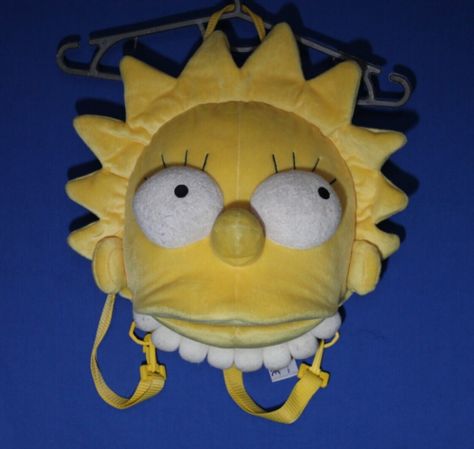 (eBay) Find many great new & used options and get the best deals for Giftware International Plc The Simpsons 1997 Lisa Simpson Plush Backpack Yellow at the best online prices at eBay! Free shipping for many products! Sprayground Bookbags, Backpack Alternative, Fish Wallpaper Iphone, Vintage Plushies, Cute Halloween Makeup, Inside My Bag, Unique Backpacks, Stylist Tattoos, Fish Wallpaper