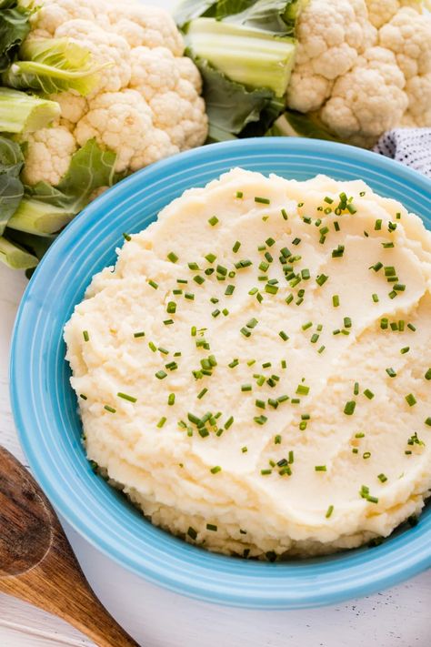 Cauliflower Puree Recipe, Pureed Cauliflower, Cauliflower Puree, Carb Alternatives, Salty Foods, Mashed Cauliflower, Pureed Food Recipes, Cauliflower Recipes, Veggie Sides