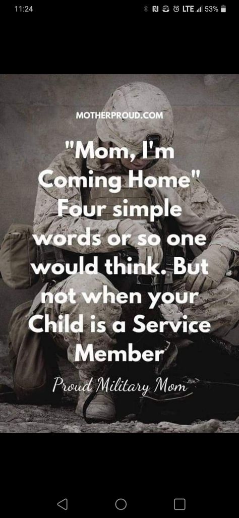 Marine Son Quotes, Air Force Mom Quotes Sons, Marine Son, Military Mom Quotes Sons, Military Family Quotes, Im Coming Home, Air Force Mom, Marine Corps Memes, Military Mom