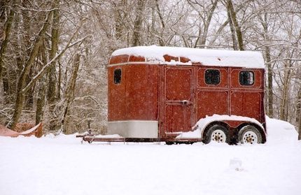 How to Convert a Used Horse Trailer to a Camper | eHow.com meh might be useful Converted Horse Trailer, Stock Trailer, Trailer Ramps, Livestock Trailers, Cargo Trailer Conversion, Horse Box, Trailer Images, Horse Trailers, Horse Trailer