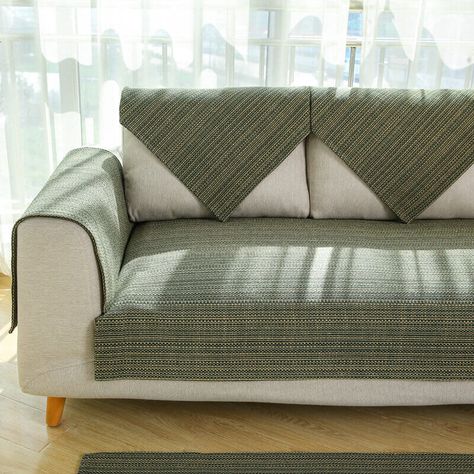 Unmatched Quality and Durability, our sofa covers are made with high-quality materials that are built to last. Soft & Breathable: Made from high-quality cotton and linen material, it provides a comfortable and breathable seating experience. Handwoven for Durability: Each cover is meticulously handwoven, ensuring exceptional craftsmanship and long-lasting durability. Anti-scratch: Designed with anti-scratch and wear-resistant properties, this sofa cover is built to withstand daily use and maintai Sofa Renovation Ideas, Sofa Cover Ideas, Sofa Seat Covers, Cover Furniture, Clean Sofa, Quality Sofas, Grey Pillows, Couch Cover, Linen Material