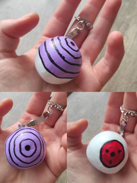 #clay #claykeychain #keychain #key #chain #naruto #sharingan #rinnegan #uchiha #tomoe #threetomoe Naruto Clay Art, Sharingan Rinnegan, Naruto Sharingan, Clay Keychain, Cute Doodle Art, Diy Keychain, Itachi Uchiha, Cute Doodles, Clay Art