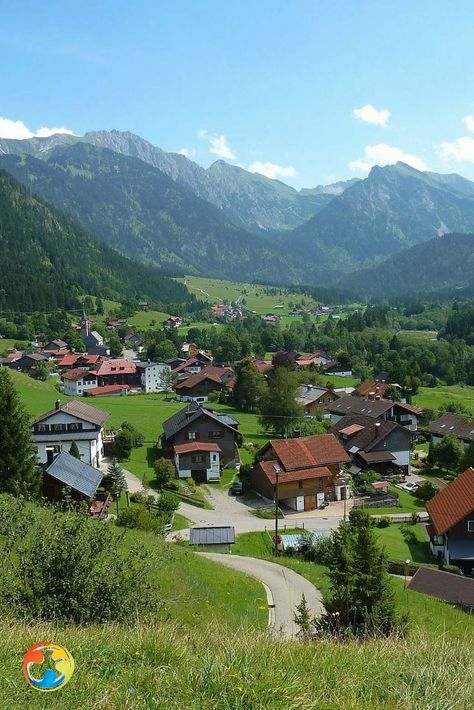 Hinterstein village, Germany #socialtravellers #Germany Kitzingen Germany, Austrian Village, Germany Landscape, Freiburg Germany, Houses In Germany, Countryside Village, Germany Trip, German Houses, European Village