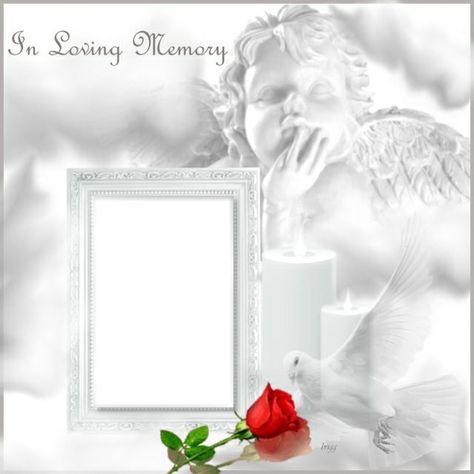 In Loving Memory Memories Template, Stairs To Heaven, Disney Alphabet, Memory Frame, Memory Pictures, Double Picture, Memorial Flowers, Love Frames, Frame Background