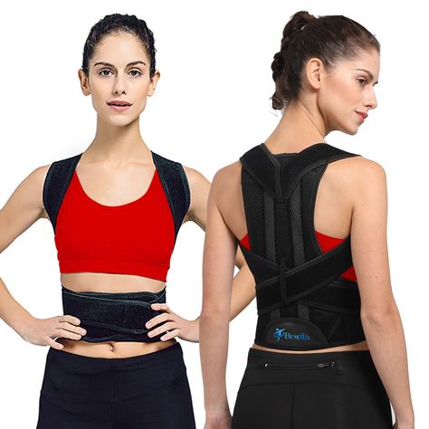 Amazon.com: Back Brace Posture Corrector for Women and Men (27.5"-31.4" Waist): Gateway Adaptive Fashion, Back Corrector, Posture Corrector For Women, Men Back, Correct Posture, Back Brace, Shoulder Support, Vest For Women, Bad Posture