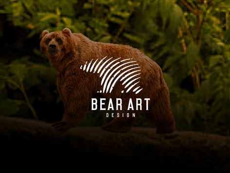 Bear Logo Inspiration, Animal Logos, Logo Project, Bear Logo, Bear Art, Logo Design Branding, More Design, Animal Logo, Logo Design Inspiration