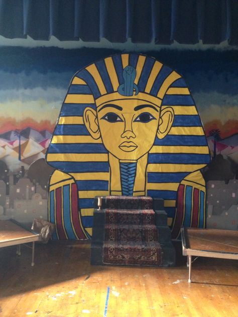 For Joseph and amazing technicolor dreamcoat. Joseph And The Technicolor Dreamcoat Set, Egypt Vbs Decorations, Egypt Decorations, Egyptian Themed Party, Egypt Vbs, Archaeology For Kids, Egyptian Decorations, Ancient Egypt Activities, Egypt Activities