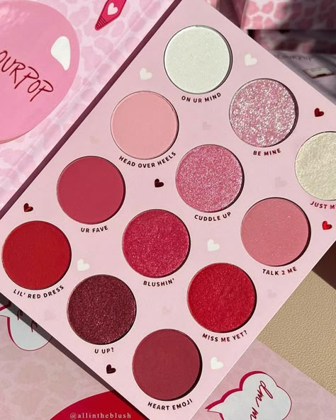 Colourpop Pink Palette, Pop Valentines, Makeup Palette Collection, Valentines Day 2023, Colourpop Blush, Colourpop Eyeshadow Palette, Pink Eyeshadow Palette, Colourpop Eyeshadow, Lost In Love