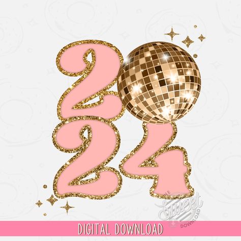 Find and Download Happy New Years 2024 Sublimation design Perfect for creating: cards, frame artwork, scrapbooks, sublimation products, t-shirts, pillows, bags, mug stickers, etc. #newyears2024 #happynewyears #sublimation #graphicdesign Happy New Year 2024 Pink, New Year New You Quotes, 2024 New Years, 2024 New Year Shirt Design, 2024 Shirt Design, Happy New Year 2024 Png, Pink New Years Wallpaper, Check Only What You Did This Year, Pink New Year Wallpaper