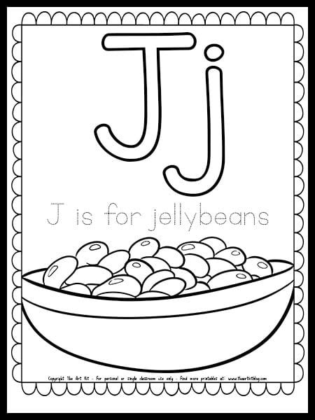 Letter J Template Free Printable, Letter J Activities For Preschool, Letter J Printables Free, Letter J Crafts For Preschoolers, Preschool Letter J, Letter J Experiment, J Is For Jellybean, Letter J Coloring Page, Letter J Crafts