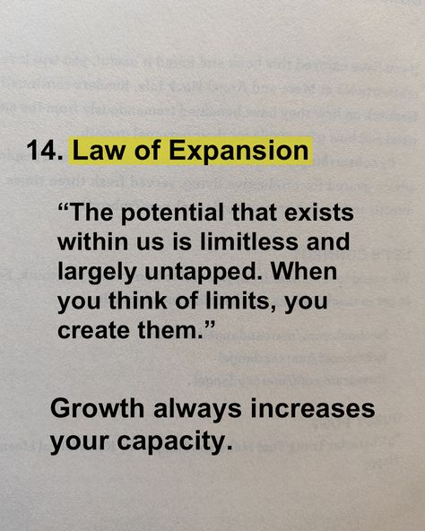 Become a lifelong learner with these 15 invaluable laws of growth. With these laws, your potential will keep increasing and never gets “used up.” Taken from book- 15 invaluable laws of growth by John C. Maxwell. Which law you find most important out of these? Follow @booklyreads for more self improvement tips, book recommendations and book insights. [ growth, laws of growth, success, successful, insights, growth is necessary, inner potential, consistency, discipline, learning] #growth... Spiritual Laws Of Success, Laws Of Seduction Book, The 48 Laws Of Power Book Quotes, 15 Invaluable Laws Of Growth, 40 Laws Of Power Book, Aristotle Quotes, Spiritual Psychology, Man Up Quotes, Good Motivation