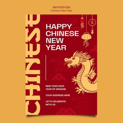 Free PSD chinese new year celebration in... | Free Psd #Freepik #freepsd #fun #holiday #event #celebration Brulee Cheesecake, Chinese New Year Wishes, Creme Brulee Cheesecake, Chinese New Year Celebration, Happy Chinese New Year, New Year Wishes, New Year Celebration, Year 2024, Lets Celebrate