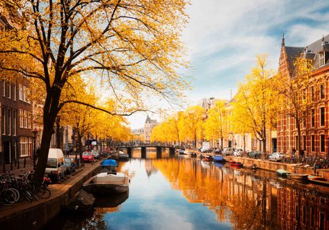 Visiting #Europe this #fall? Autumn In Europe, Visiting Europe, Best Places In Europe, Hiking Europe, Amsterdam Canals, Places In Europe, Fall Travel, Fall Pictures, Boat Trips