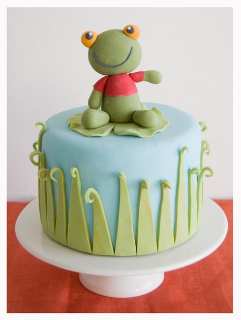 Pastel sapo pepe Frog cake Frog Cake, Birthday Cake Kids, Kids Cake, Let Them Eat Cake, Cake Art, Birthday Greetings, Eat Cake, Baby Boy Shower, Amazing Cakes