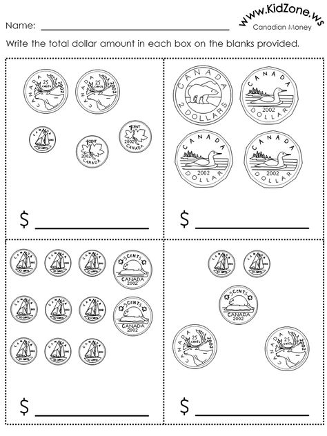 Money Worksheets 2nd Grade, French Homework, Money Kindergarten, Worksheets 2nd Grade, Money Math Worksheets, Fun Math Worksheets, Teaching Money, Summer Worksheets, Numbers Worksheet