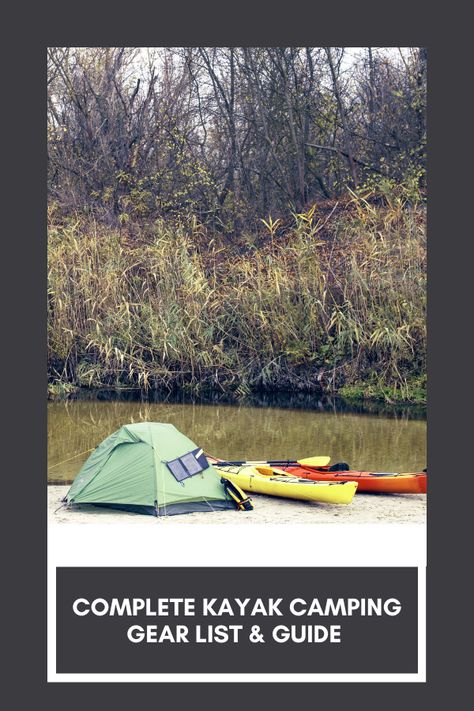 Kayak Camping Hacks, Camping Gear List, Camping Safety, Float Trip, Kayak Camping, Gear List, Bear Spray, Kayak Trip, Camping Chairs