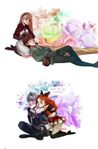 Hiccunzel and Jarida Jack X Merida, Merida X Rapunzel, Hiccup And Rapunzel, Dimitri Anastasia, Hiccup Dagur Heather Siblings, Jack Frost Hiccup Merida Rapunzel, Disney Hogwarts, Disney Ships, Big Six