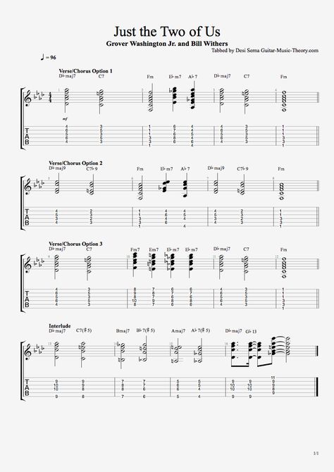 Just the Two of Us Chords and Guitar Tab Just The Two Of Us Guitar Chords, Just The Two Of Us Guitar, Disney Guitar, Guitar Music Theory, Guitar Tabs Acoustic, Grover Washington, Easy Guitar Chords, Chords Guitar, Piano Lessons For Beginners