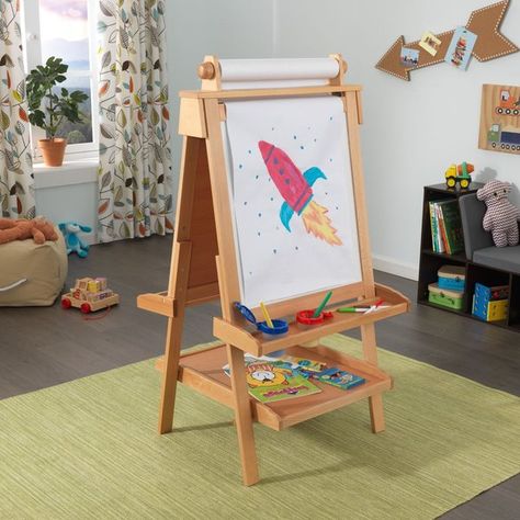 Toddler Easel, Kids Easel, Trendy Toys, Artist Easel, Wood Easel, Arts And Crafts Furniture, Ideas Para Organizar, Woodworking For Kids, Art Easel