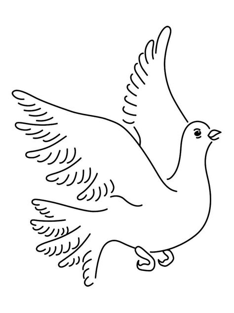 Dove Symbol, Funny Printables, Page Ideas, Pigeon, Coloring Pages For Kids, Coloring Page, Free Printable, Free Printables, Vector Art