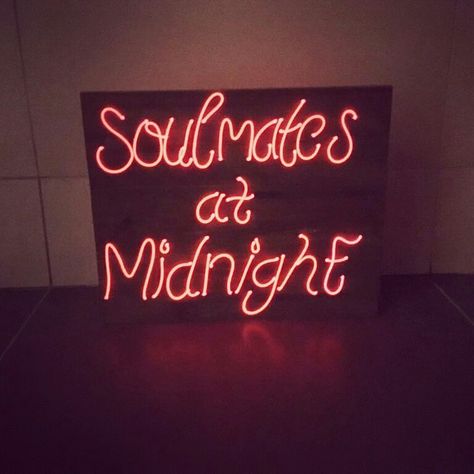 Soulmates at Midnight Handmade Neon Signs Kiss Me At Midnight, Neon Quotes, Neon Moon, Neon Words, Light Quotes, All Of The Lights, Neon Nights, Neon Aesthetic, Aesthetic Words