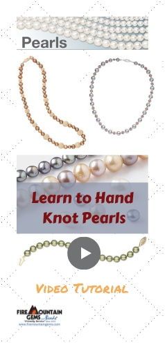 FREE Video Tutorial shows how to protect pearls from rubbing and chipping against each other by knotting between them. Demonstrated by jewelry maker Sandra Lupo. Pearl Knotting Tutorial, Bead Knotting, Pearl Knotting, Jj Bracelet, Leather Wrap Bracelet Tutorial, Wrap Bracelet Tutorial, Hand Knotted Pearls, Bracelet Bar, Jewellery Board