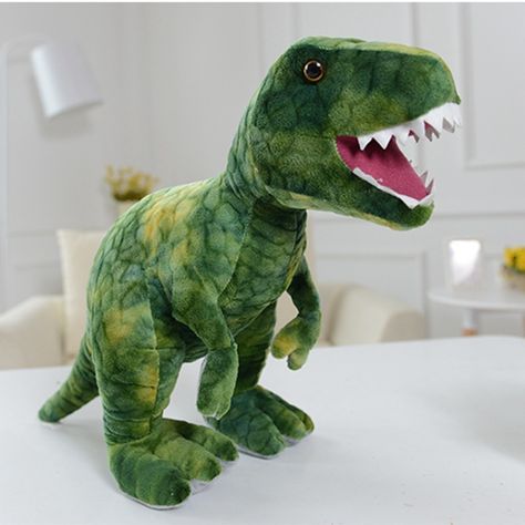 Dinosaur Pillow, Plush Dinosaur, Diy Plush Toys, Dinosaur Plush Toy, Duck Toy, Baby Birthday Gifts, Dog Stuffed Animal, Dinosaur Plush, Green Soft