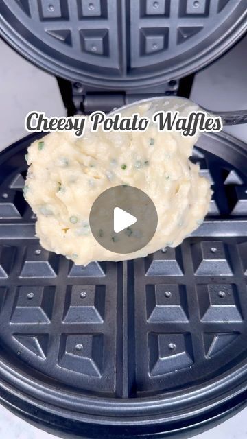 Sam Stern on Instagram: "Cheesy potato waffles using leftover mashed potato! I always make far too much mash and this is an amazing way to use the leftovers. It’s a super simple and quick recipe that’s perfect for breakfast the following day. Top with bacon and eggs or smoked salmon. 
Recipe:
250g leftover cold mash 
1 handful of mature cheddar or Gruyere
1 heaped tbsp finely sliced chives 
Seasoning 
1 tbsp olive oil 
30ml milk 
1 egg, beaten. 

30g flour 
1/2 tsp baking powder 
1/4 tsp bicarbonate of soda 

Bacon 
Eggs

1. Combine the mash, Gruyere, chives, seasoning, oil, milk and egg. 
2. Combine the flour, baking powder and bicarbonate of soda. Fold the flour mix into the mash mix. 
3. Spoon half the mixture onto your preheated and oiled waffle iron. Cook for 8 minutes. Do not open th Baked Potato Waffle, Leftover Baked Potato Recipes Breakfast, Mashed Potatoes Waffles, Leftover Mashed Potato Recipes, Mashed Potato Waffles, Potato Waffle Recipe, Smoked Salmon Recipe, Waffle Iron Recipes, Potato Waffles