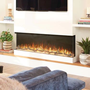 Shop top-rated electric fireplace inserts with LED and infrared technology. Backed by Fast, Free Shipping and knowledgable electric fireplace consultants. Electric Fireplace Inserts, Built In Electric Fireplace, Fireplace Tv Wall, Linear Fireplace, Electric Fireplace Insert, The Fireplace, Fireplace Inserts, Electric Fireplace, Tv Wall